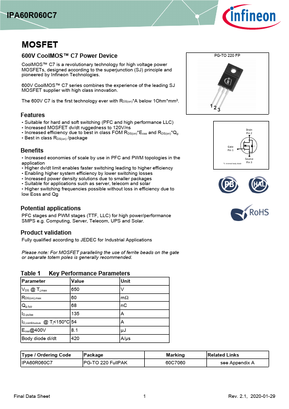 IPA60R060C7