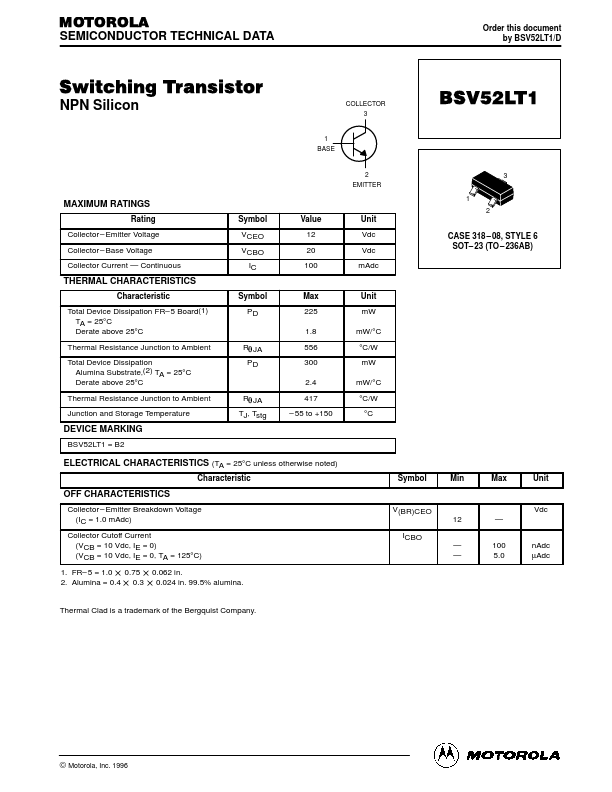 BSV52LT1