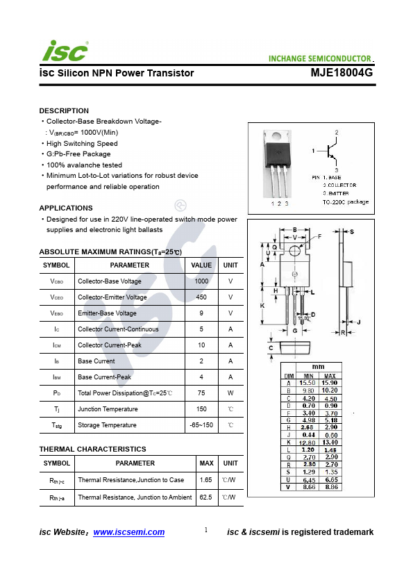 MJE18004G