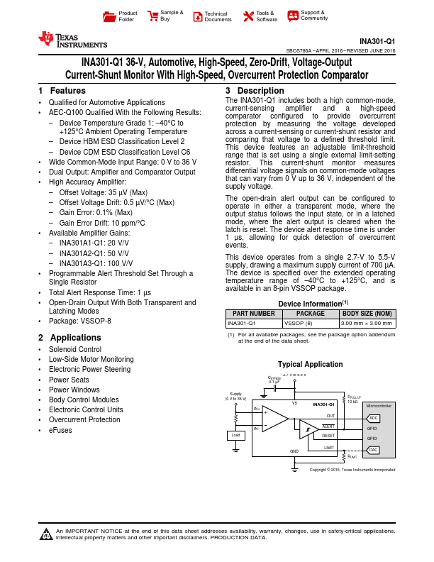 INA301-Q1