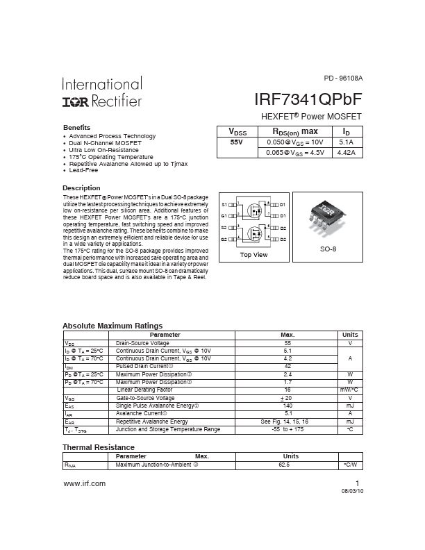 IRF7341QPbF