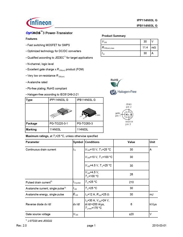 IPP114N03LG