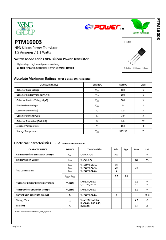 PTM16003