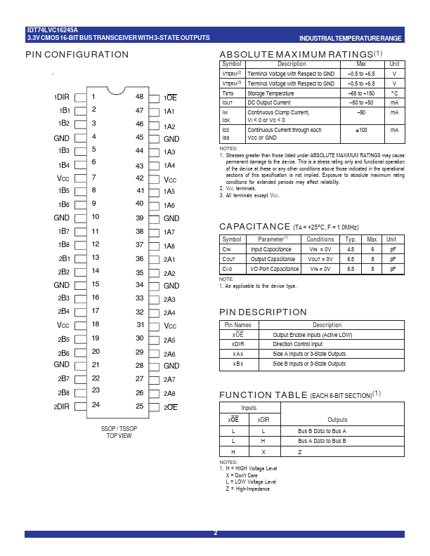 IDT74LVC16245A