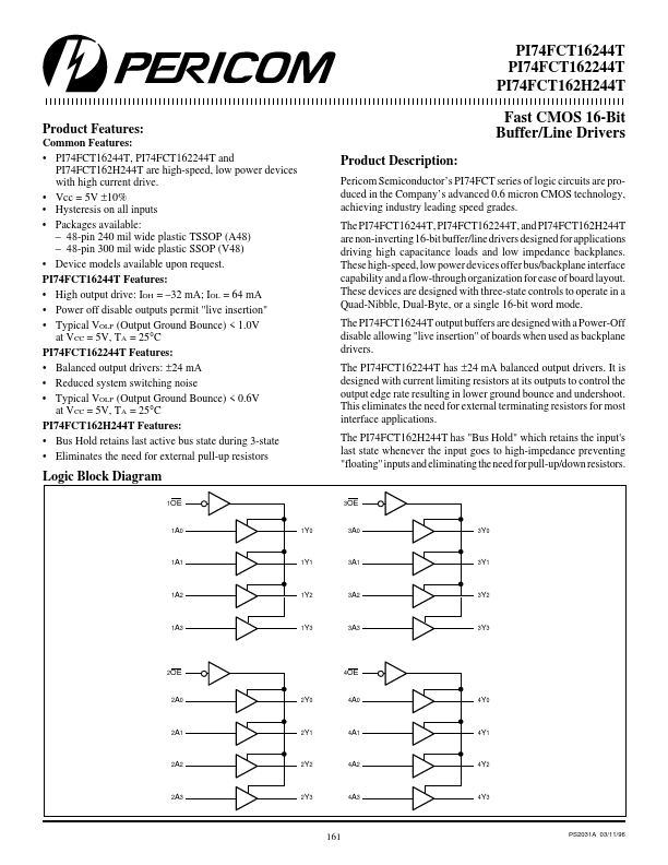 PI74FCT162244T