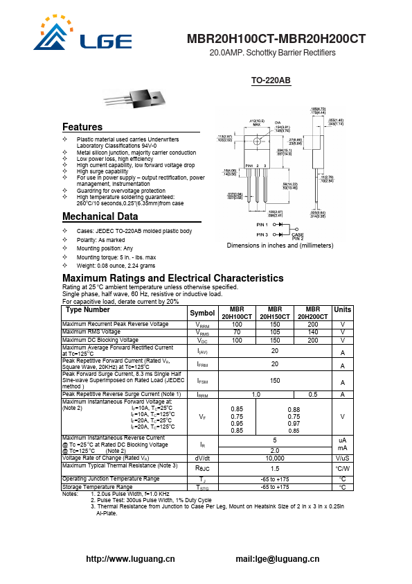 MBR20H150CT