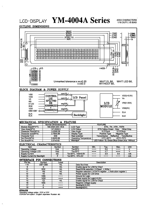 YM-4004A