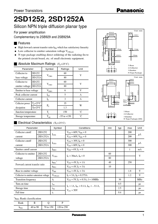 2SD1252A