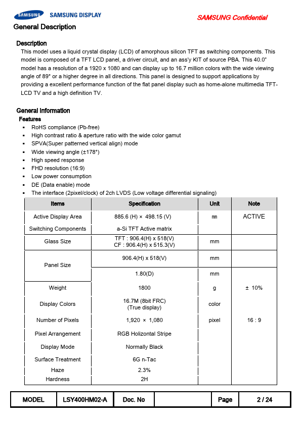 LSY400HM02-A