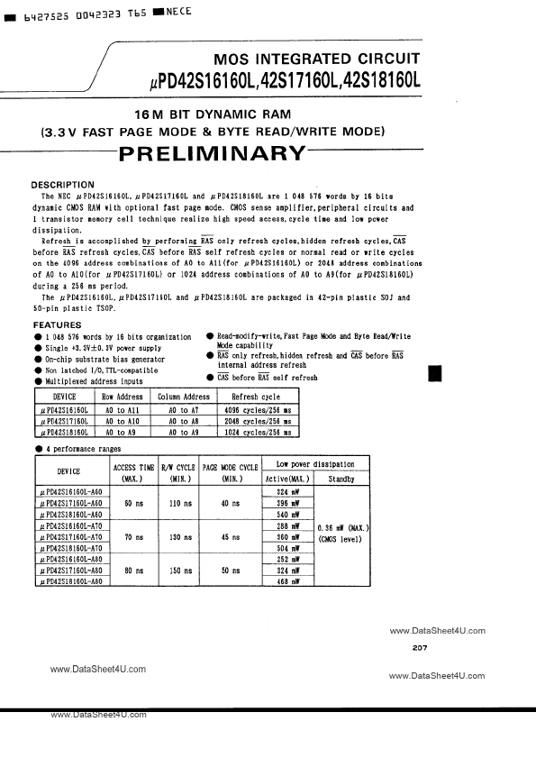 UPD42S16160L