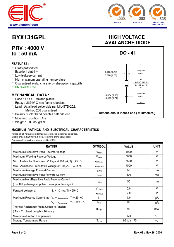 BYX134GPL