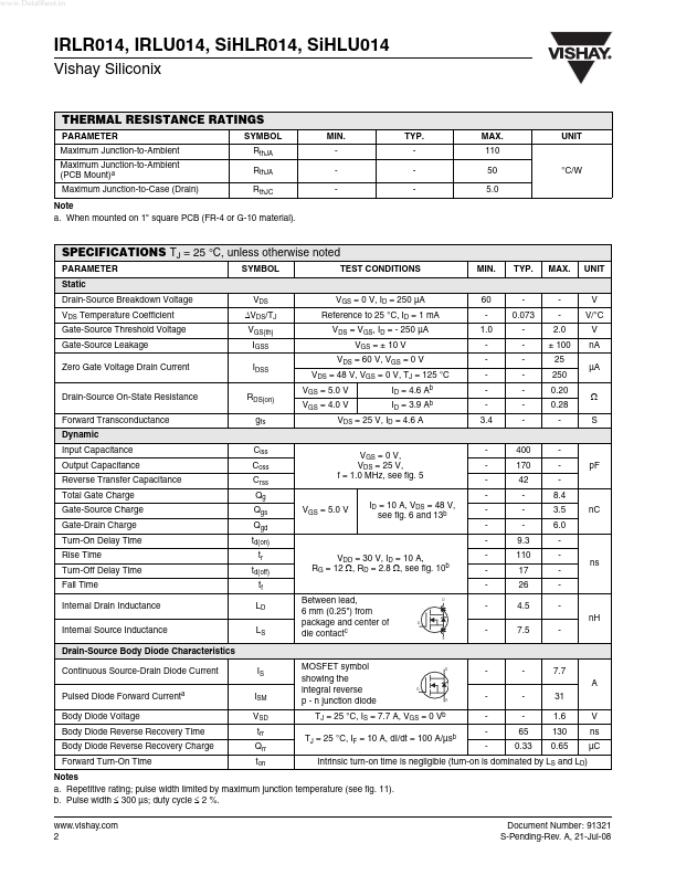 IRLR014PBF