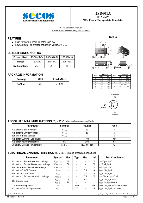 2SD601A