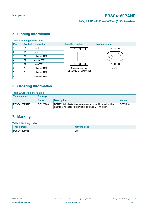 PBSS4160PANP