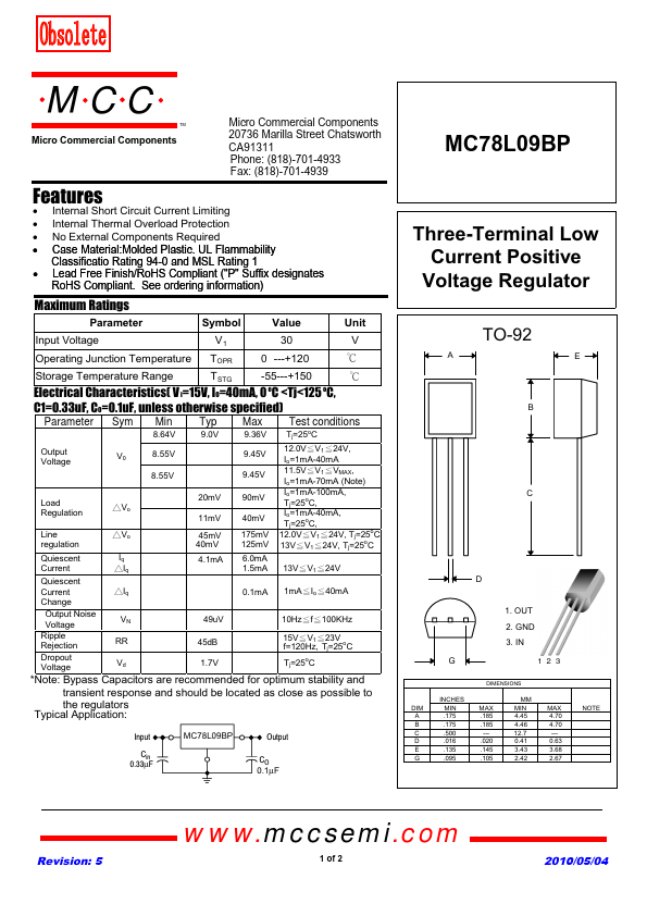 MC78L09BP