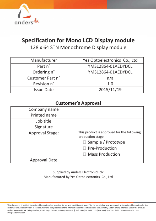 YMS12864-01AEDYDCL