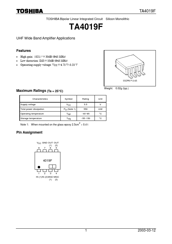 TA4019F