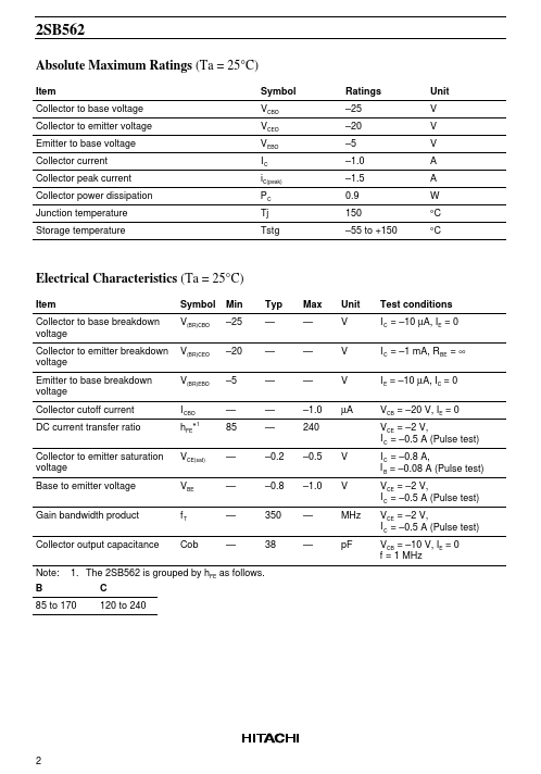 2SB562