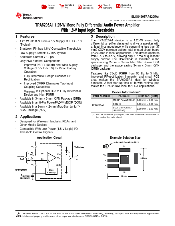 TPA6205A1