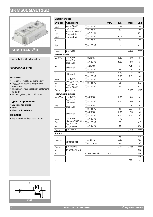 SKM600GAL126D