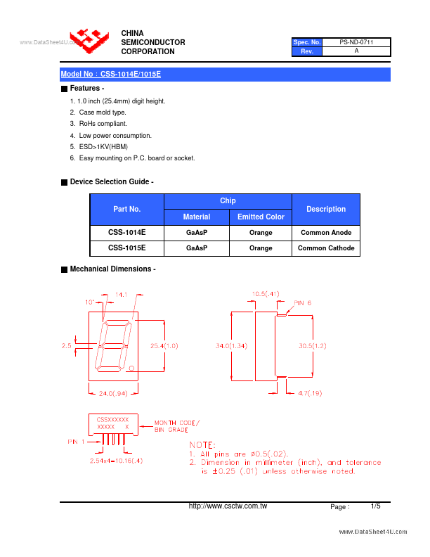 CSS-1015E