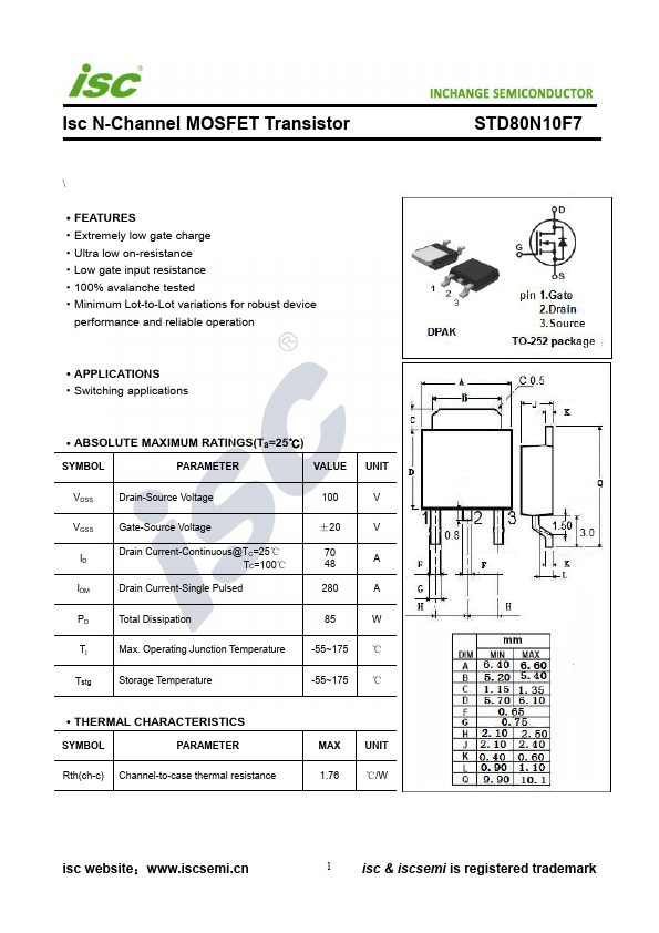 STD80N10F7