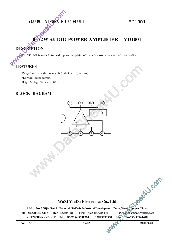 YD1001