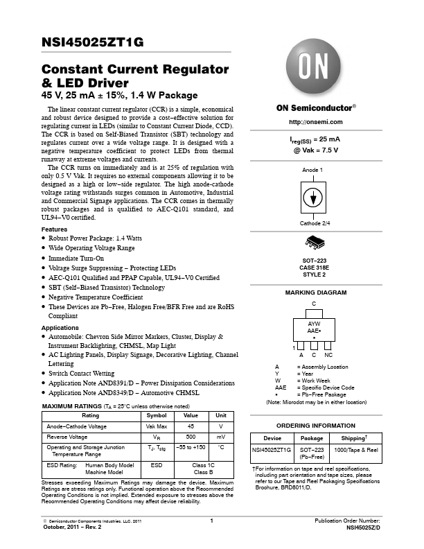 NSI45025ZT1G