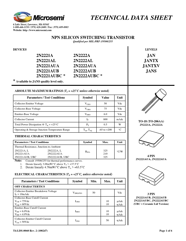 2N2222AUBC