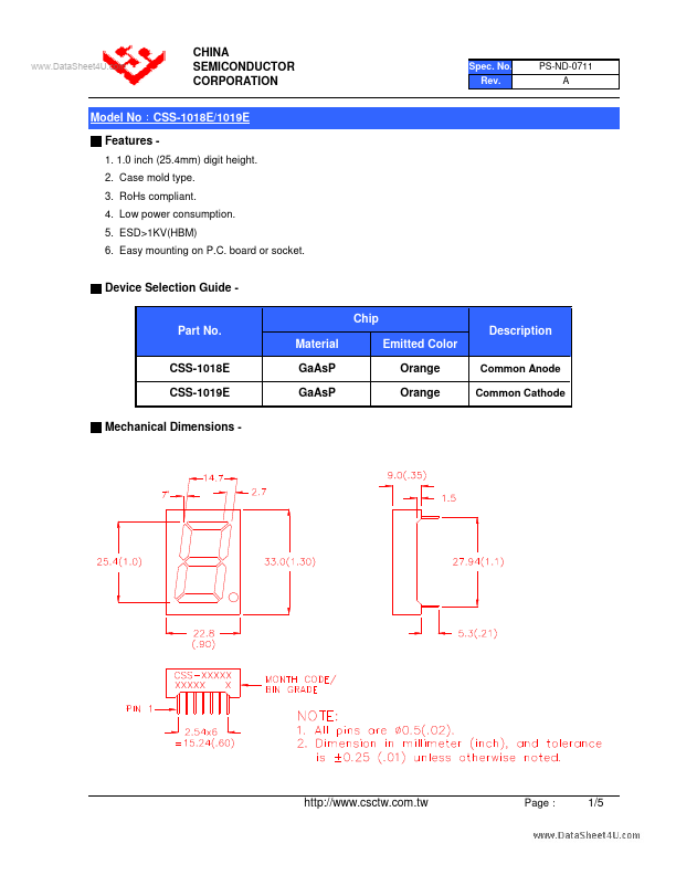 CSS-1018E