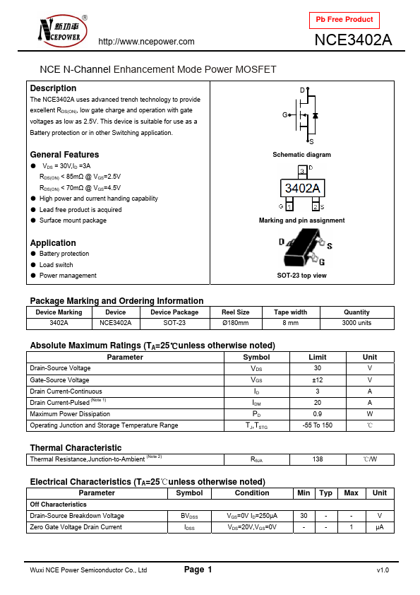 NCE3402A