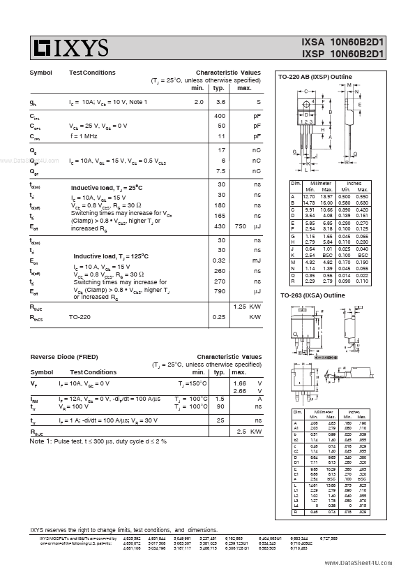 IXSA10N60B2D1