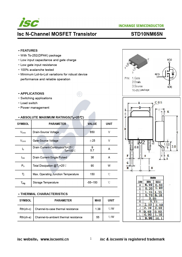 STD10NM65N