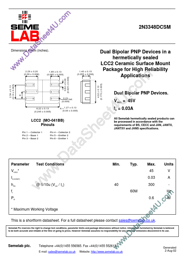 2N3348DCSM