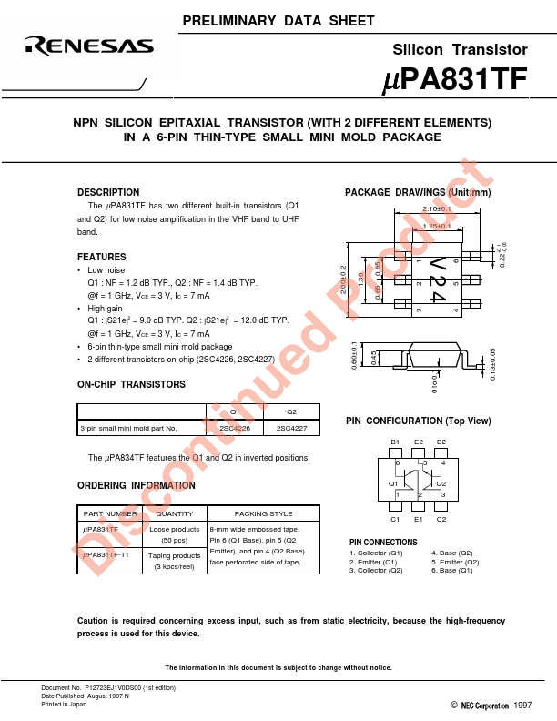 uPA831TF