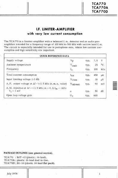 TCA770