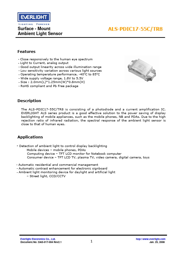 ALS-PDIC17-55C-TR8