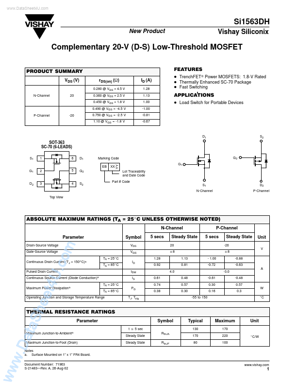 SI1563DH