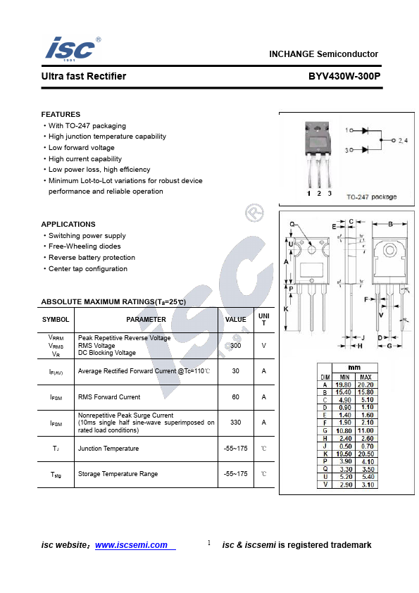 BYV430W-300P