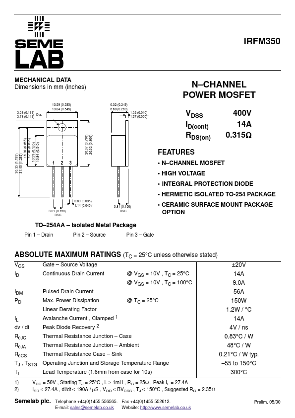 IRFM350