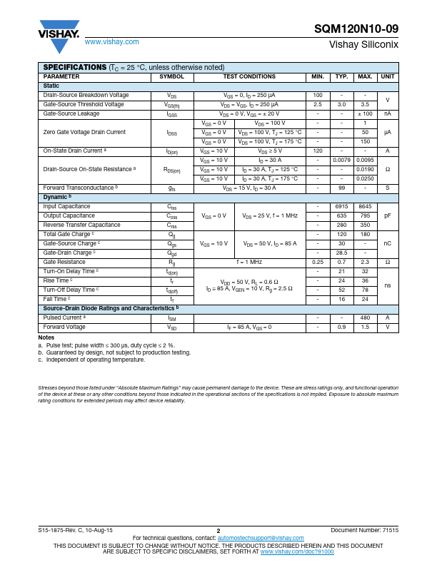 SQM120N10-09