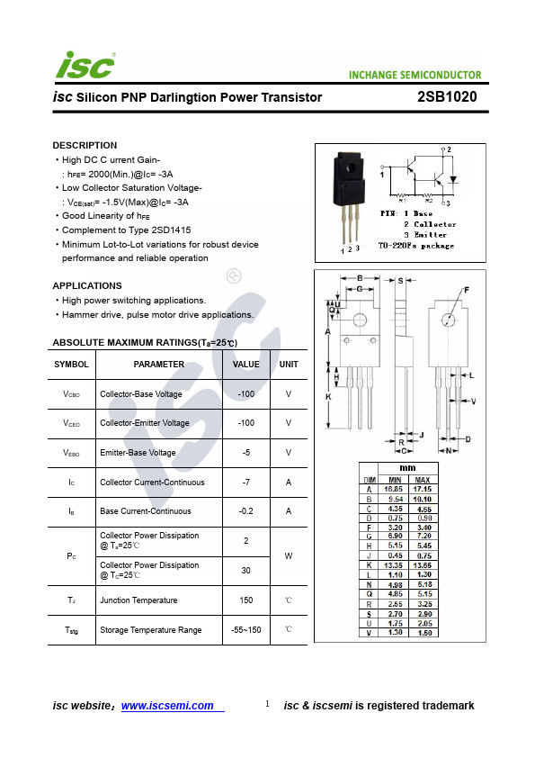 2SB1020