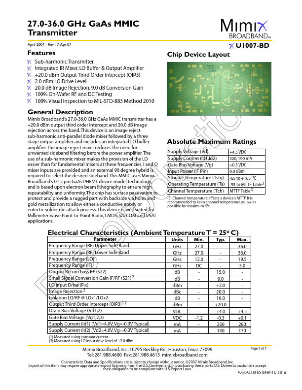 XU1007-BD