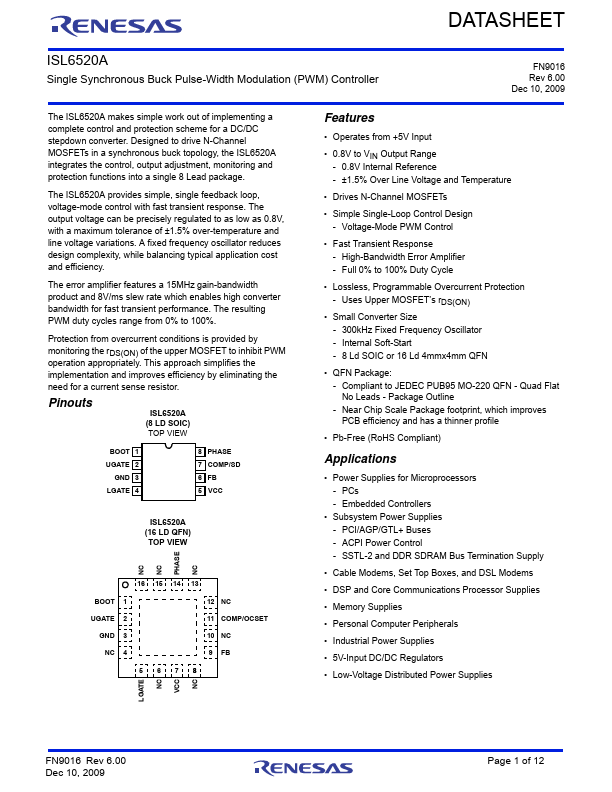 ISL6520A