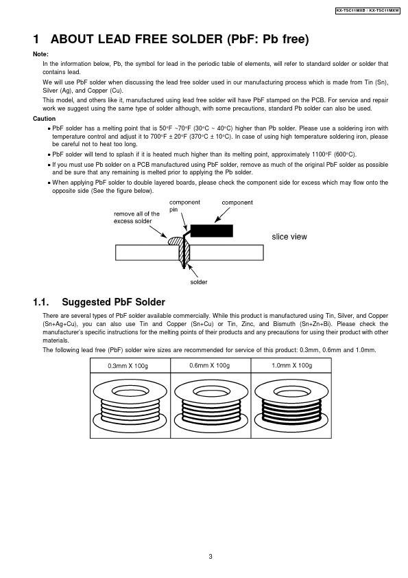 KX-TSC11MXB