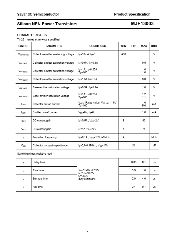 MJE13003