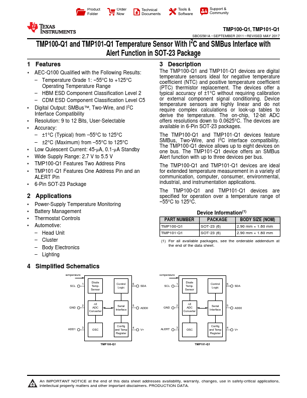 TMP101-Q1