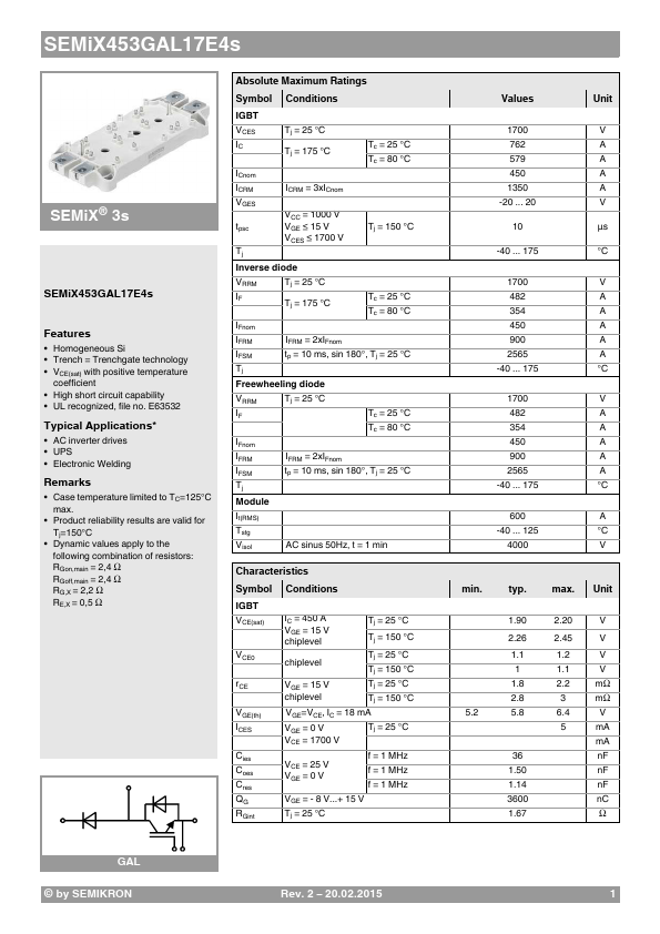 SEMiX453GAL17E4s