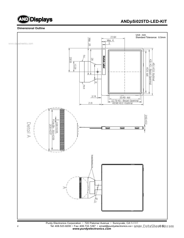 ANDPSI025TD-LED-KIT