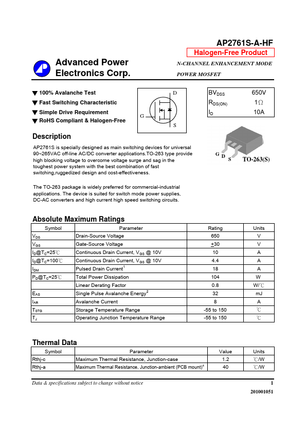 AP2761S-A-HF